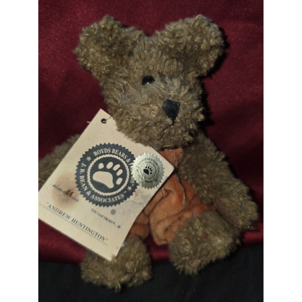 Boyds Bears Andrew Huntington 20th Anniversary Plush Retired 918053 Brown